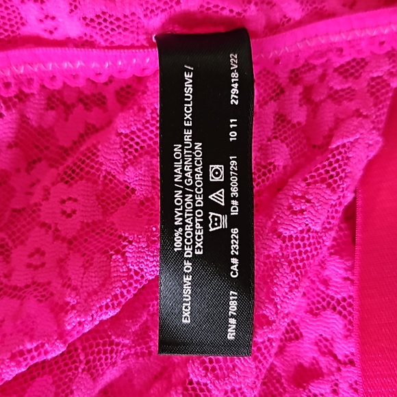 Victoria’s Secret Hot Pink Lace Slip Dress. Sz: XS. Adjust. Straps. Looks GREAT! - Picture 10 of 12
